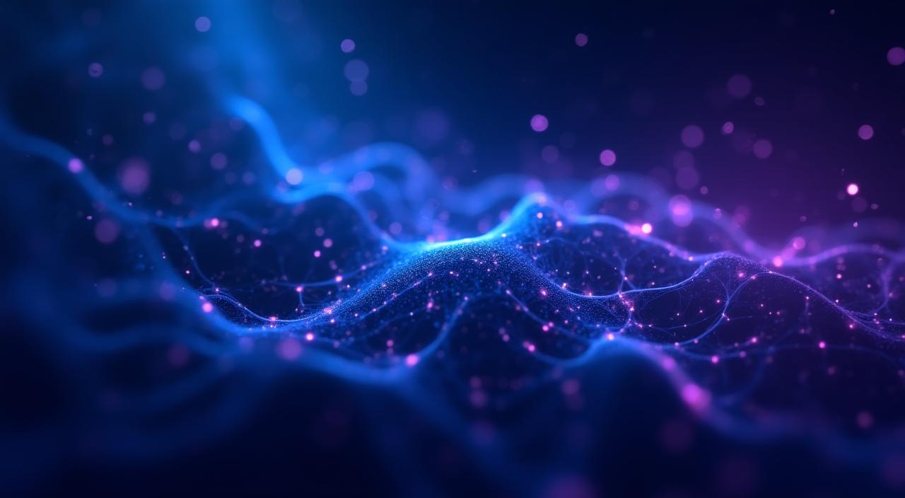 Abstrakt visualisering af neurale netværk i en professionel kontekst