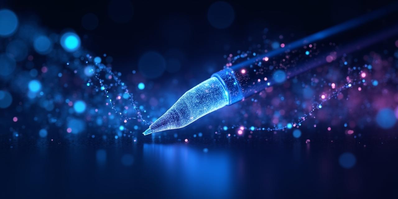 Visuel præsentation af kunstig intelligens der transformerer tekstligt indhold